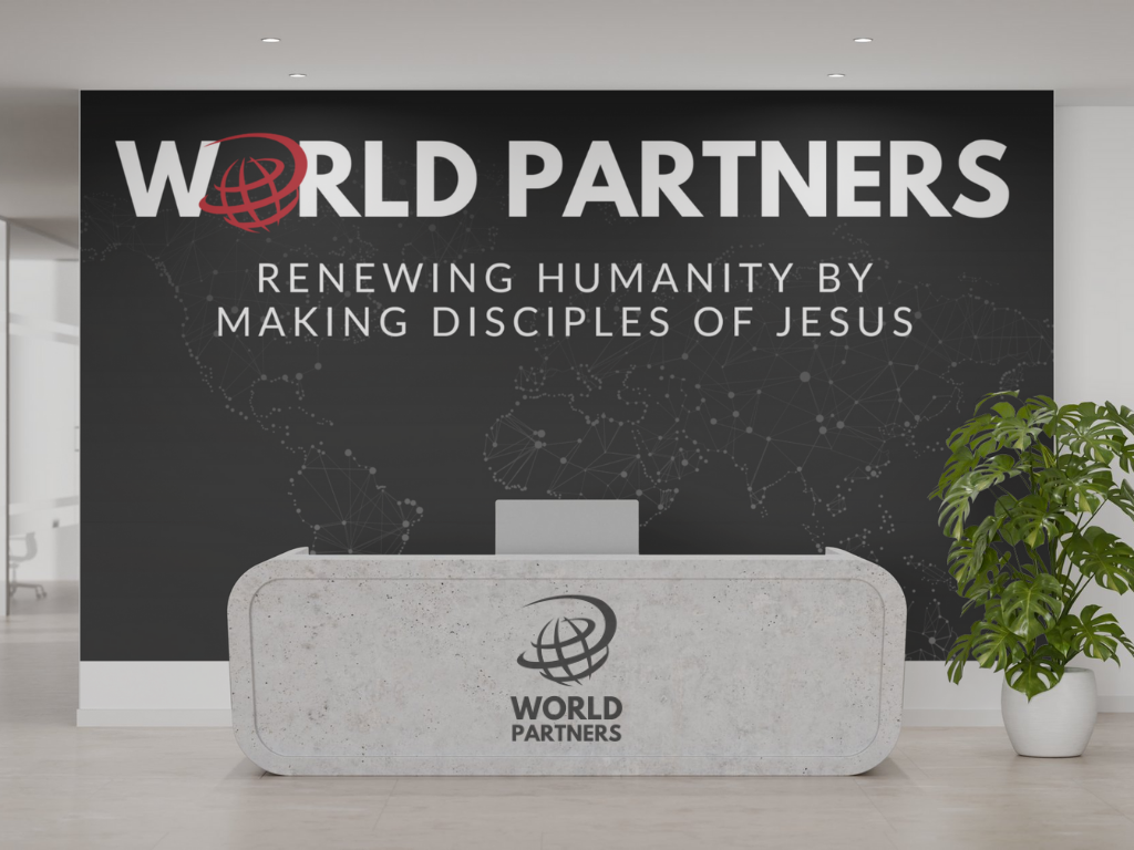 World Partners branded lobby signage